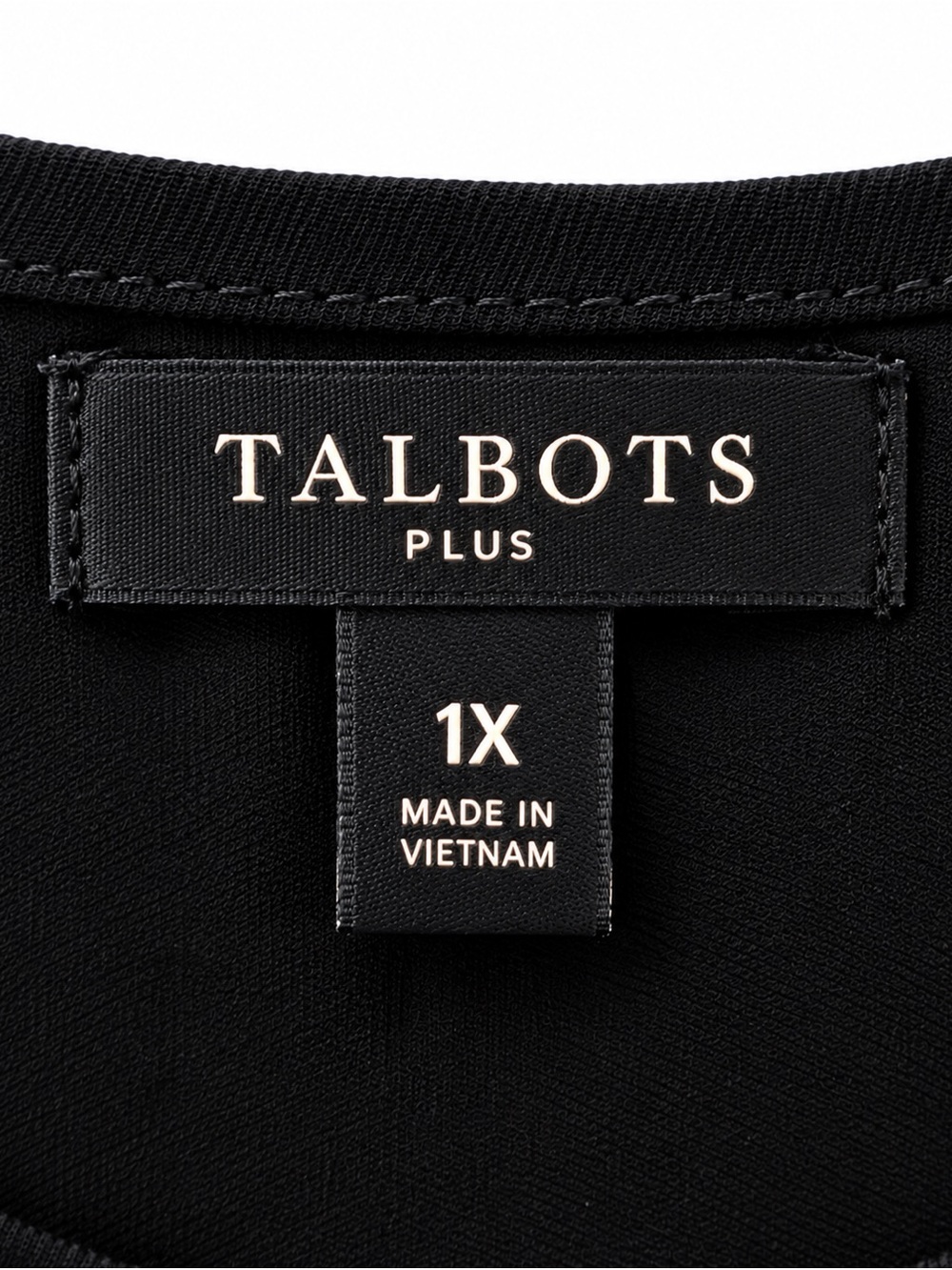 Talbots Black Tie-Front Blouse - Picture 5 of 6